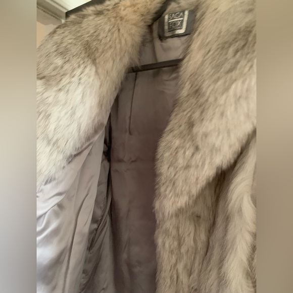 Saga Blue Fox Fur Coat - Picture 8 of 11